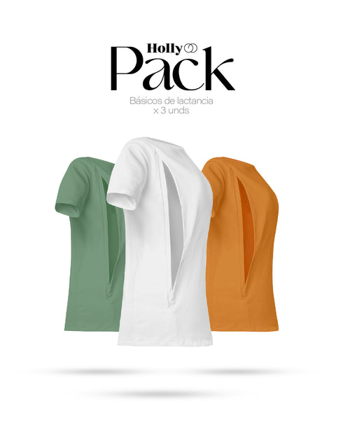 PACK x03 POLOS EMBARAZO & LACTANCIA
